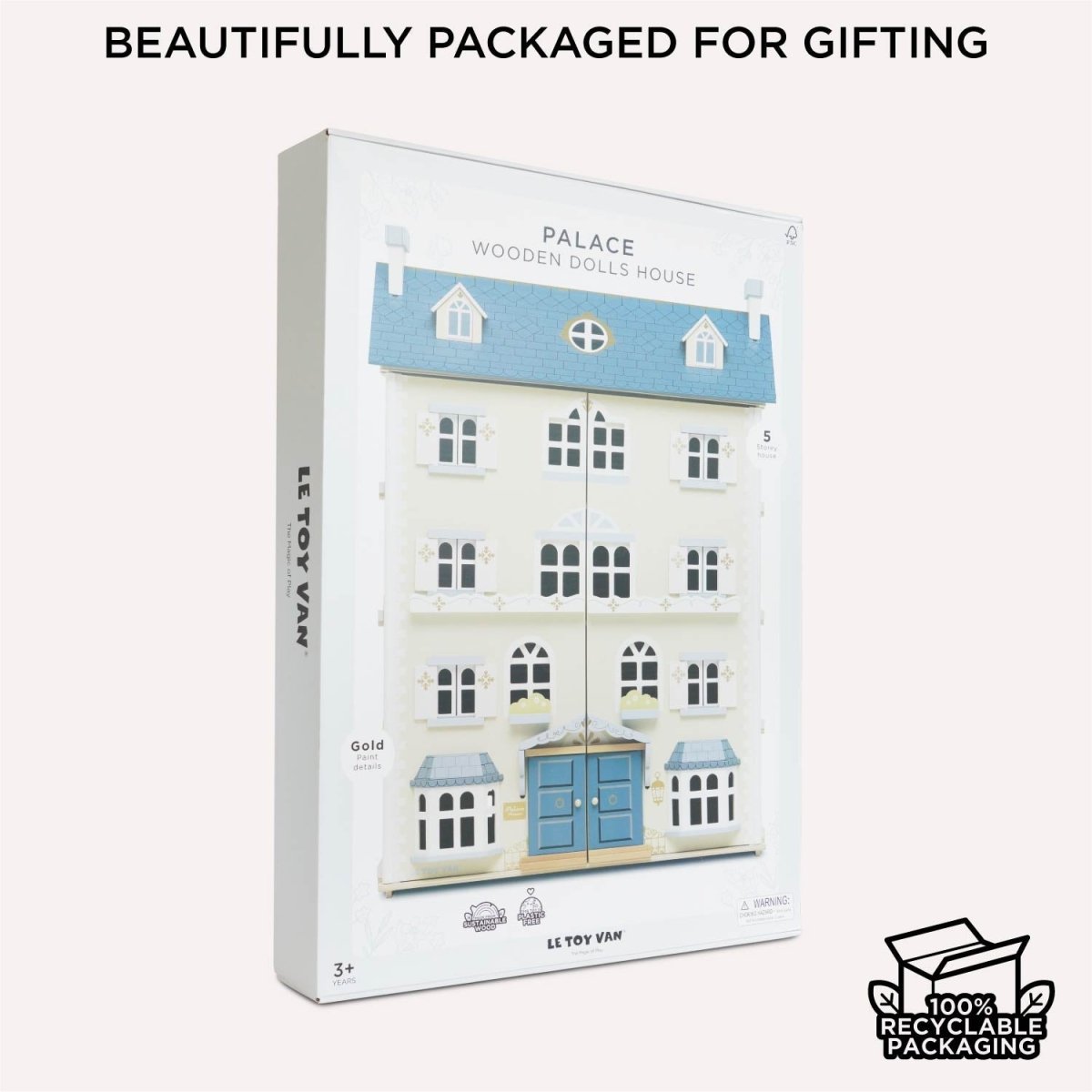 Palace Wooden Dolls House – Dollhouses for children, available at Learning Bugs UK