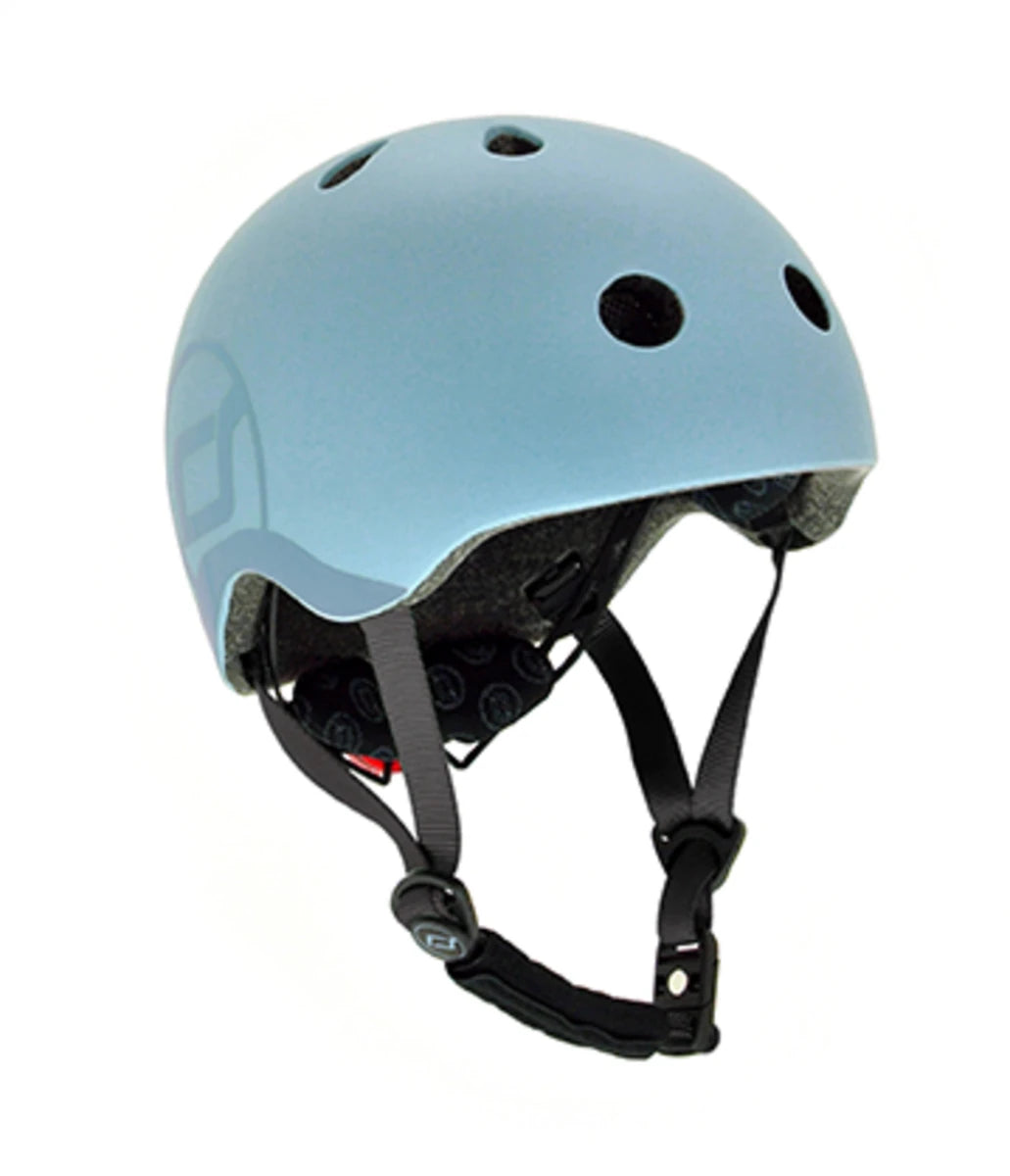 Scoot & Ride kids helmet in Steel grey, size S-M