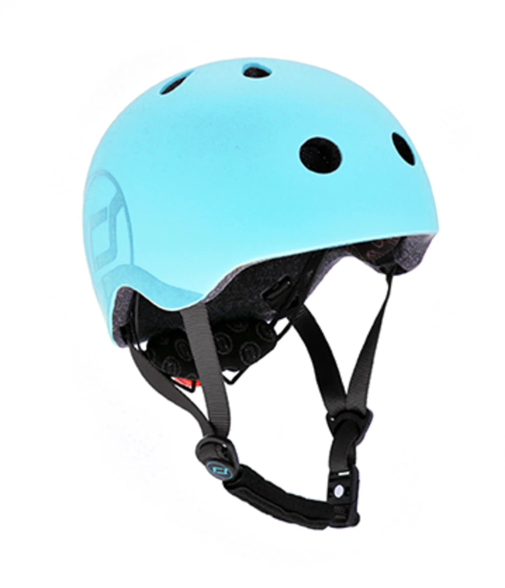 Scoot & Ride kids helmet in Blueberry light blue, size S-M
