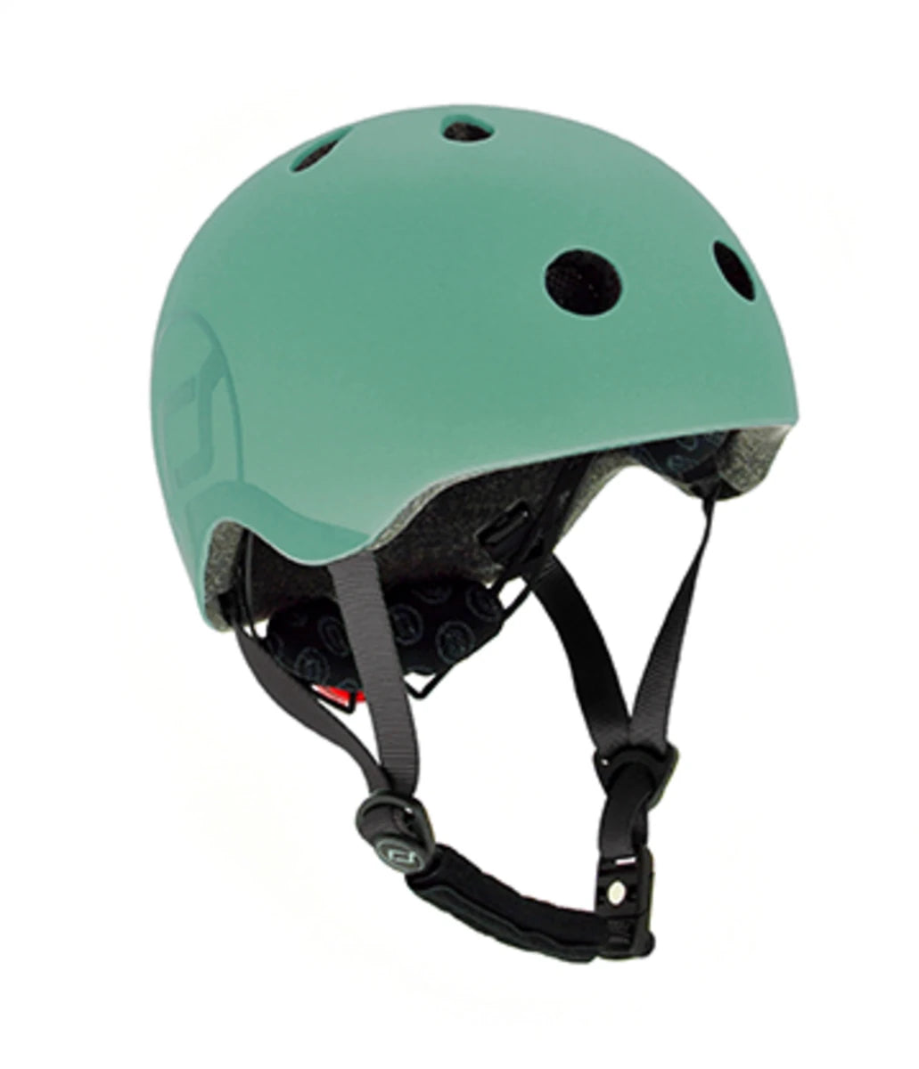 Scoot & Ride kids helmet in Forest green, size S-M