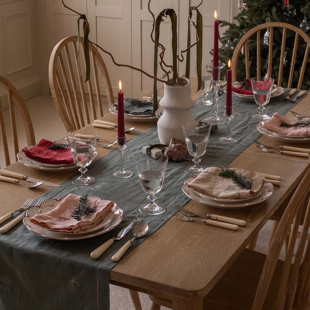 Buy Christmas Table Runner - Pine Green | Christmas for kids by Learning Bugs UK