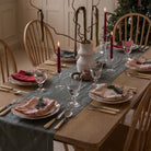 Buy Embroidered Linen Napkins, Set of 4 - Berry | Christmas for kids by Learning Bugs UK