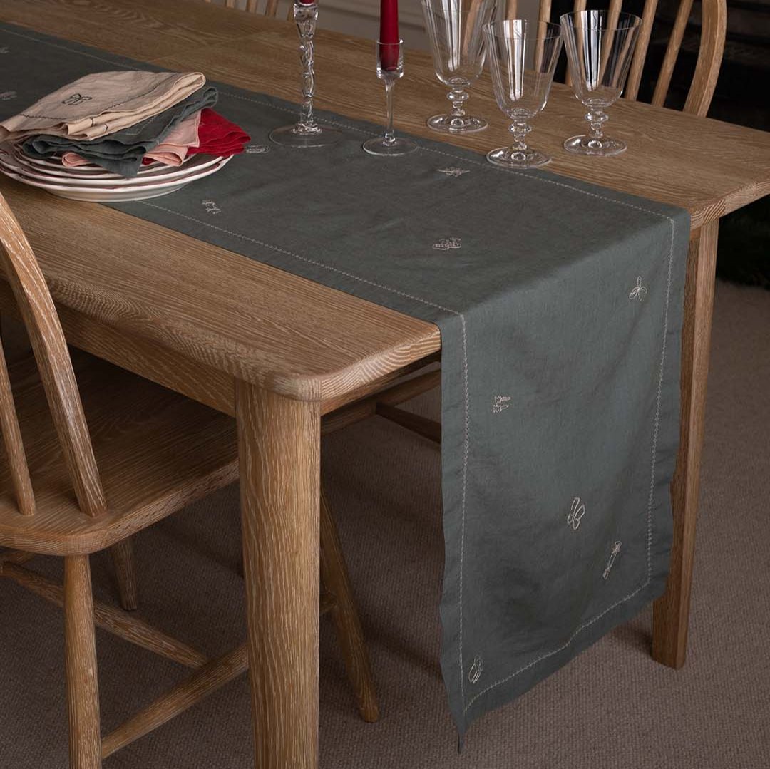 Buy Christmas Table Runner - Pine Green | Christmas for kids by Learning Bugs UK