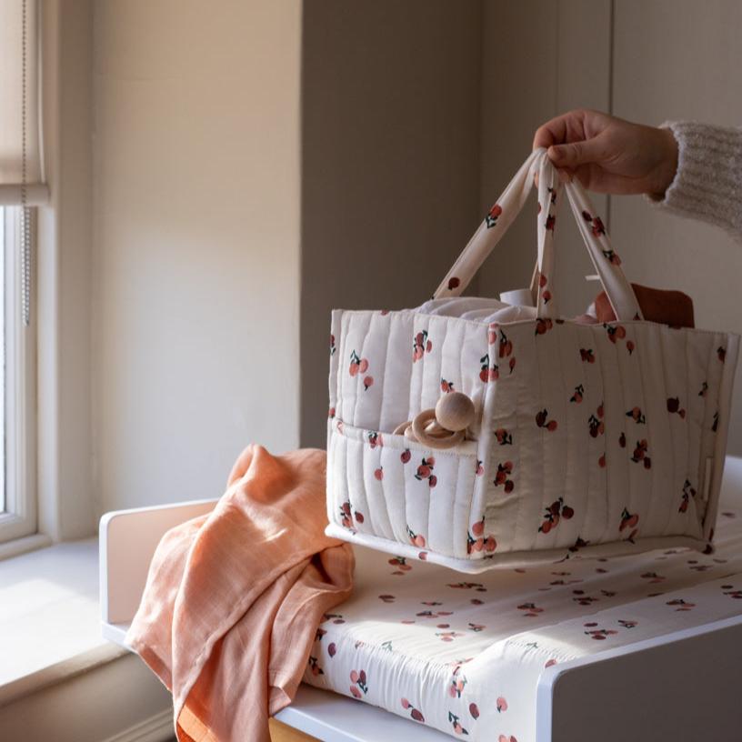 Buy Nappy Caddy - Peaches | Storage for kids by Learning Bugs UK