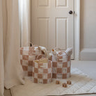 Buy Checkerboard Storage Basket Set of 3 - Nude | Storage for kids by Learning Bugs UK