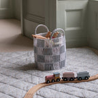 Buy Checkerboard Storage Basket Small - Powder Blue | Storage for kids by Learning Bugs UK