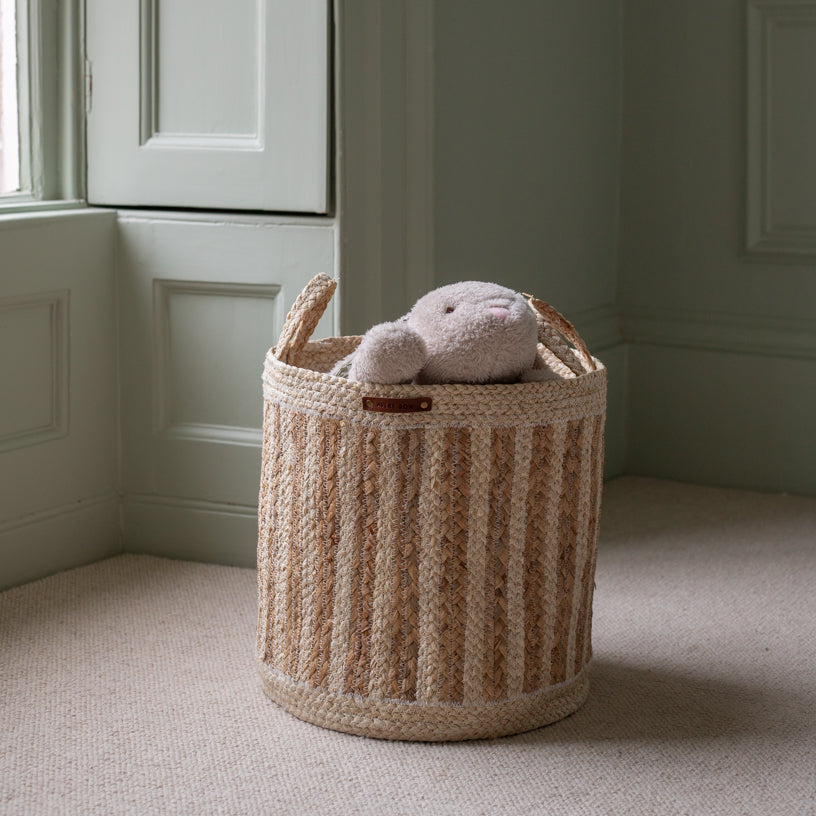 Maize Stripe Storage Basket Set of 3 - Natural