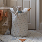 Buy Large Quilted Storage Basket - Coastline / Waves | Storage for kids by Learning Bugs UK