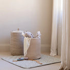 Buy Large Quilted Storage Basket - Nettle Scatter / Birch | Storage for kids by Learning Bugs UK