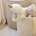 Buy Large Quilted Storage Basket - Wild Chamomile / Daisy Meadow | Storage for kids by Learning Bugs UK