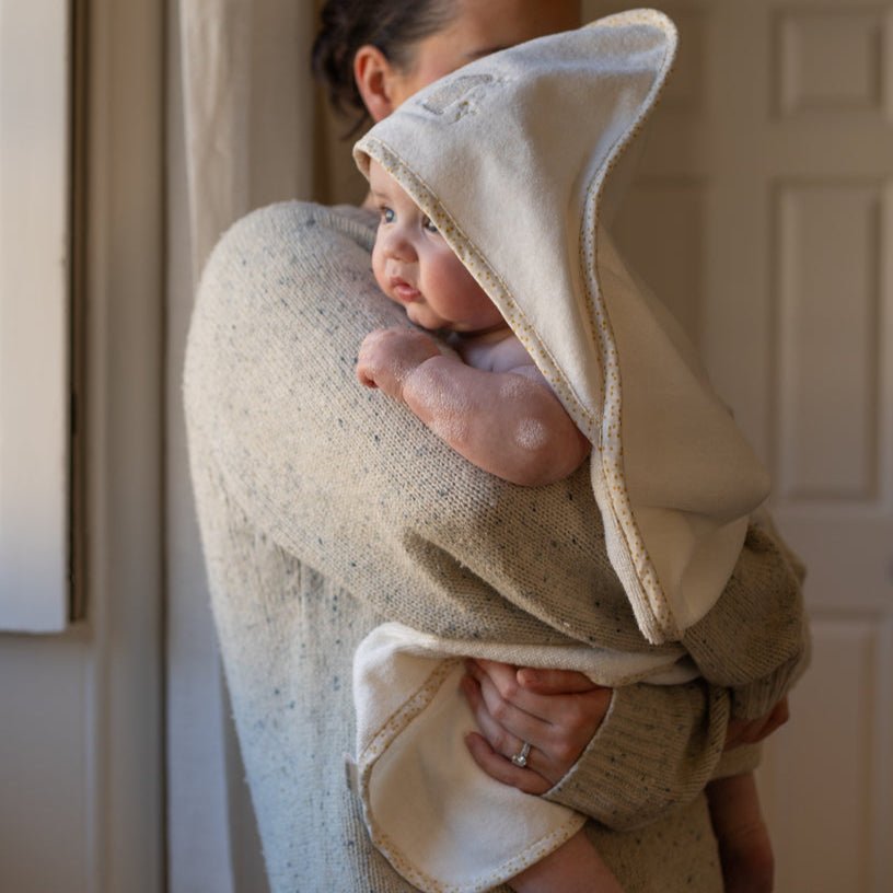 Buy Hooded Towel - Baby - Wild Chamomile | Towelling for kids by Learning Bugs UK