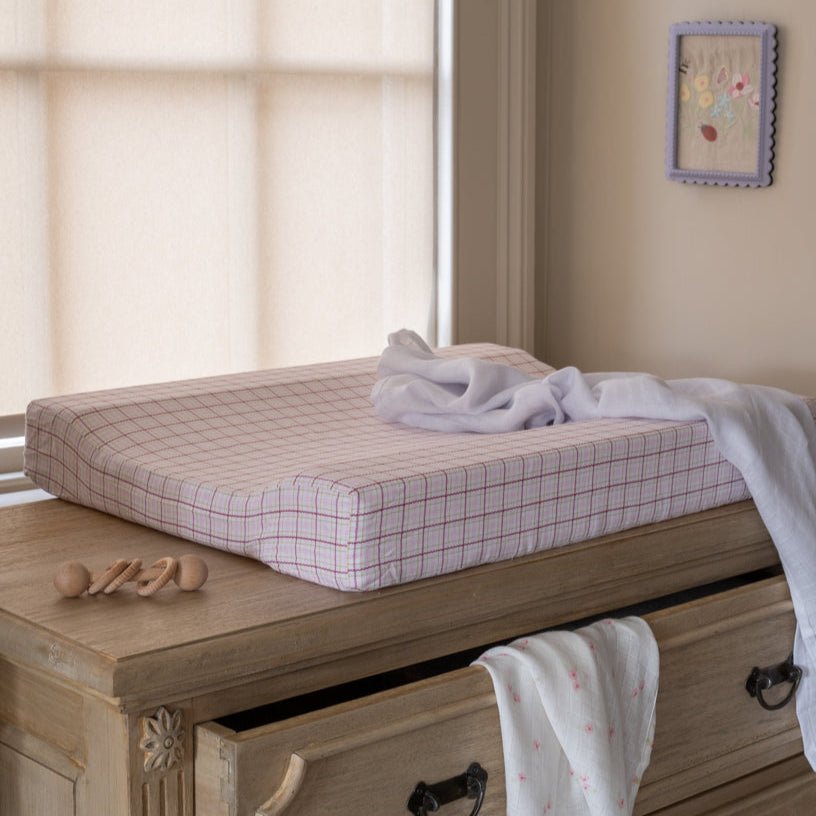 Buy Baby Changing Mat - Pink Check | Baby Changing for kids by Learning Bugs UK
