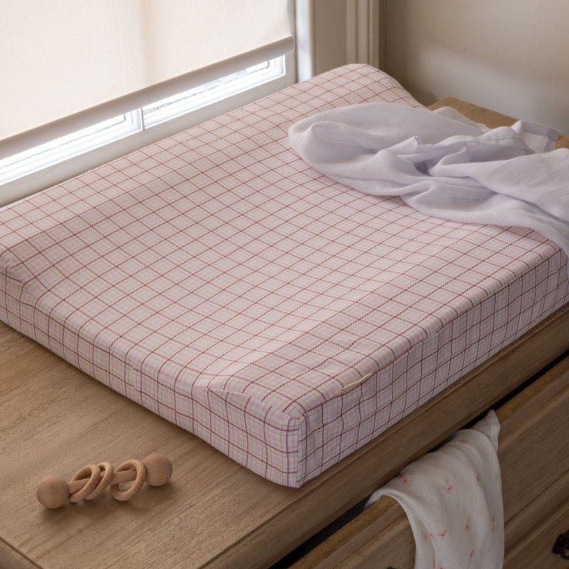 Buy Baby Changing Mat - Pink Check | Baby Changing for kids by Learning Bugs UK