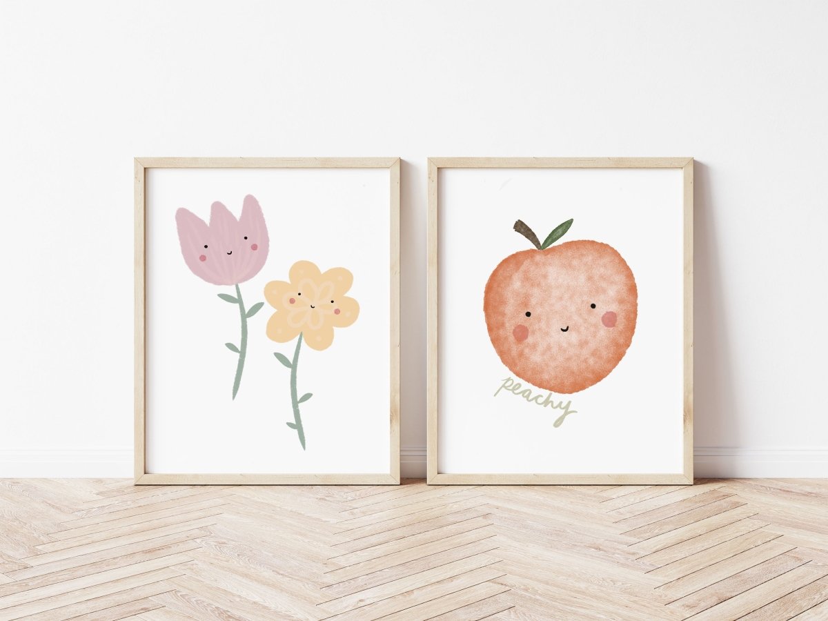 Happy Flowers Print – for children, available at Learning Bugs UK