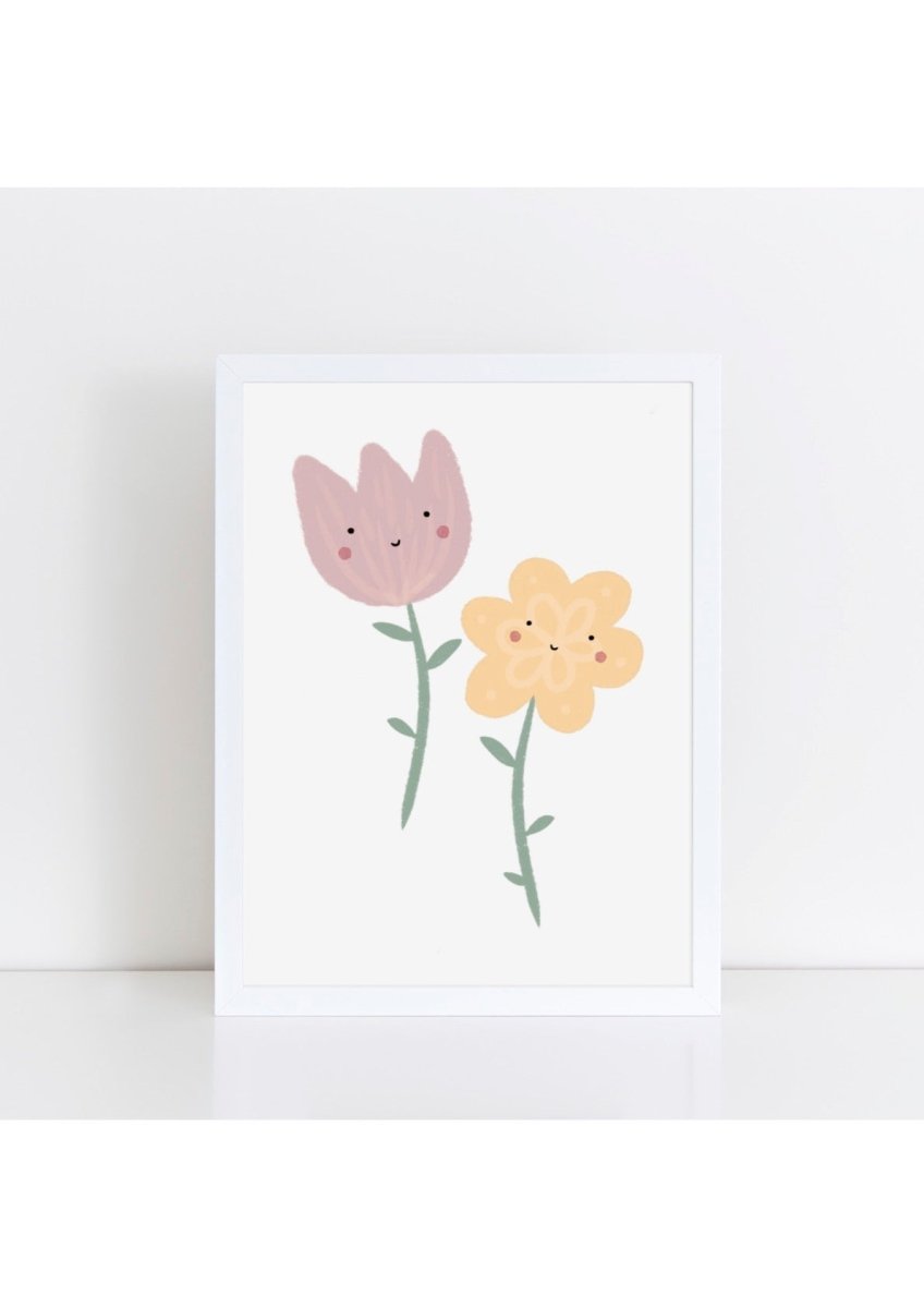 Happy Flowers Print – for children, available at Learning Bugs UK