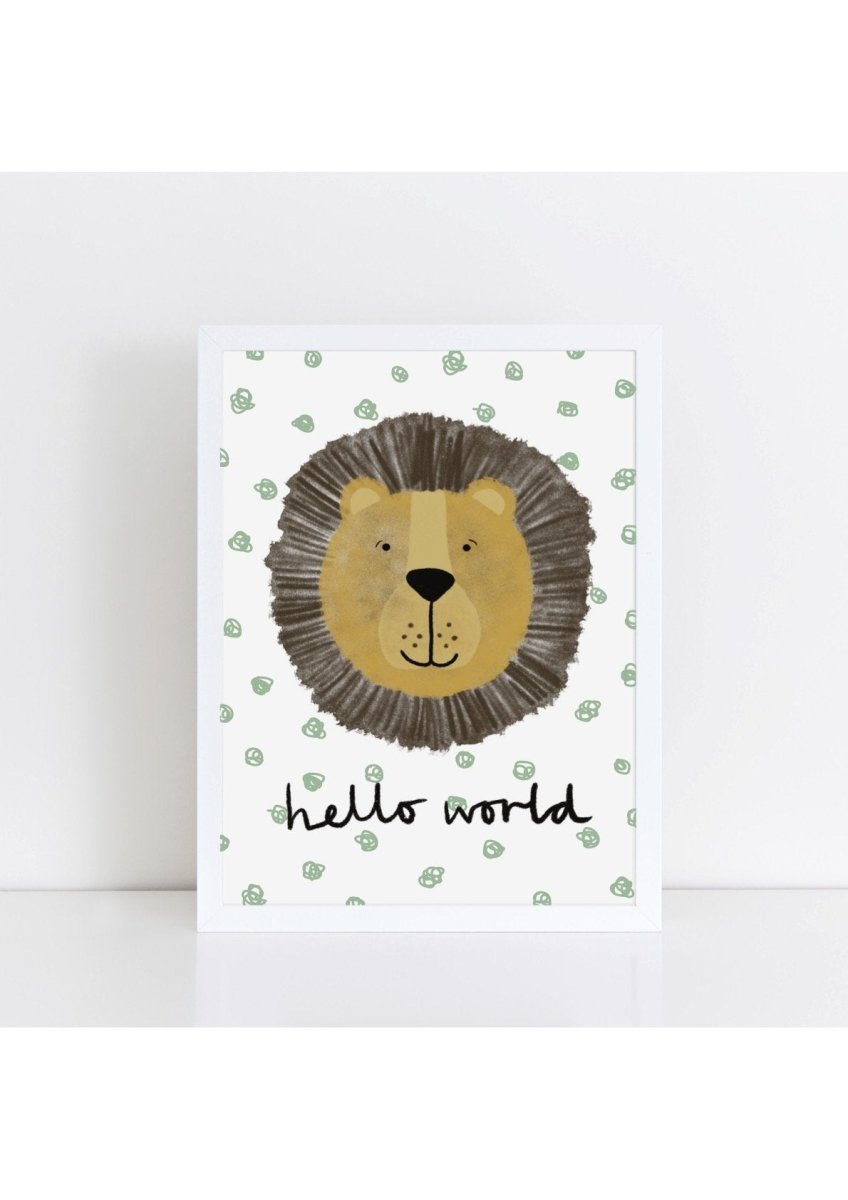 Happy Lion - Spotty Hello World – for children, available at Learning Bugs UK