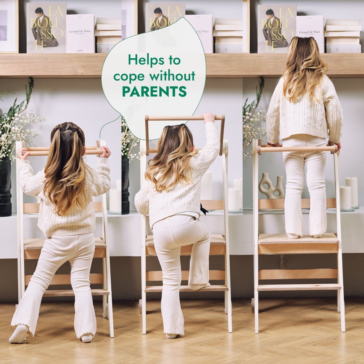 Goodevas Montessori Helper Tower – Graphite – Learning Towers for children, available at Learning Bugs UK