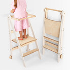 Goodevas Montessori Helper Tower – White – Learning Towers for children, available at Learning Bugs UK