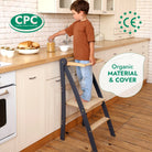 Goodevas Montessori Helper Tower – White – Learning Towers for children, available at Learning Bugs UK