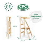 Goodevas Montessori Helper Tower – Ivory – Learning Towers for children, available at Learning Bugs UK