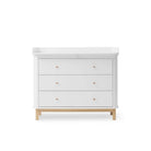 Oliver Furniture Wood Nursery Dresser 3 Drawers - White/Oak – Chest of Drawers for children, available at Learning Bugs UK
