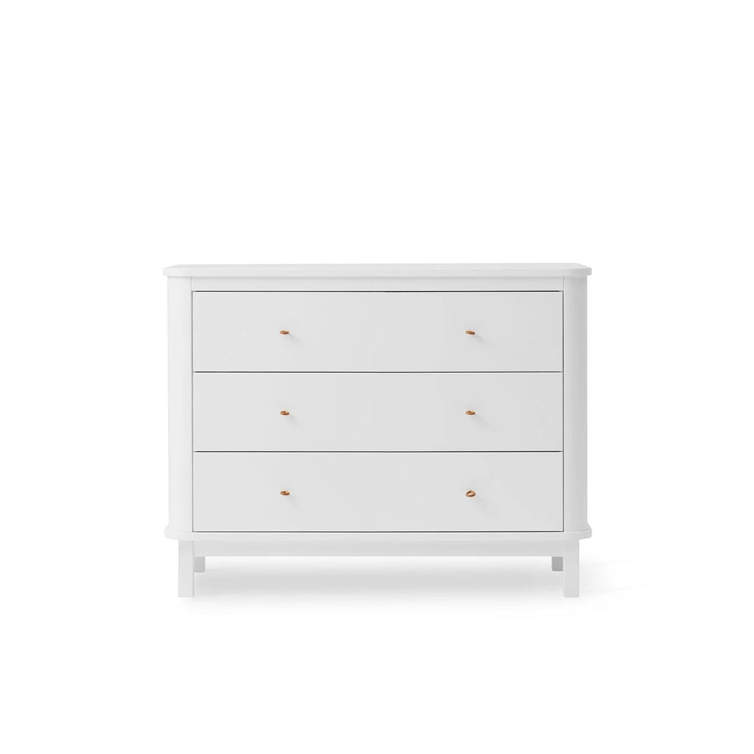 Oliver Furniture Wood Nursery Dresser 3 Drawers - White – Chest of Drawers for children, available at Learning Bugs UK