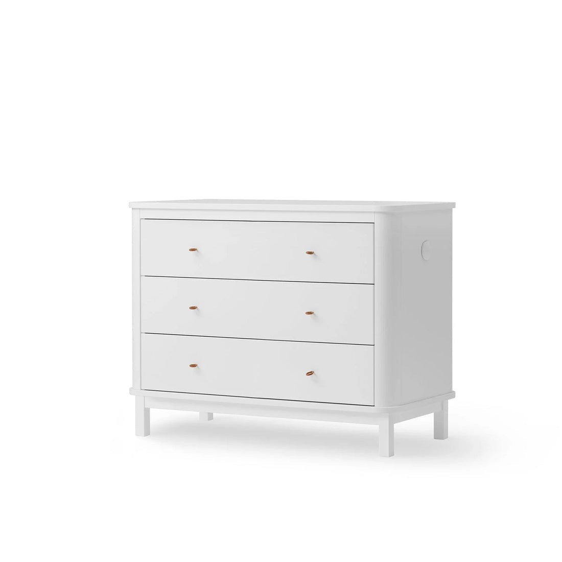 Oliver Furniture Wood Nursery Dresser 3 Drawers - White – Chest of Drawers for children, available at Learning Bugs UK