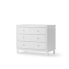 Oliver Furniture Wood Nursery Dresser 3 Drawers - White – Chest of Drawers for children, available at Learning Bugs UK