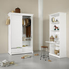 Oliver Furniture Seaside Wardrobe 2 Doors – Wardrobes for children, available at Learning Bugs UK