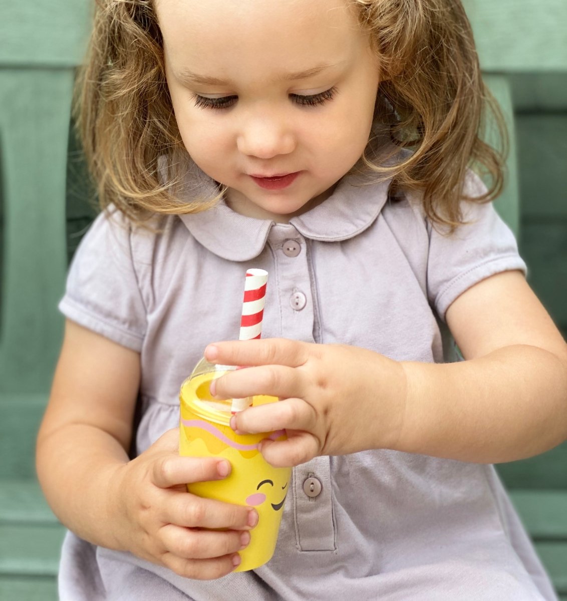 Fruity Blender – Wooden toy smoothie maker for children, available at Learning Bugs UK