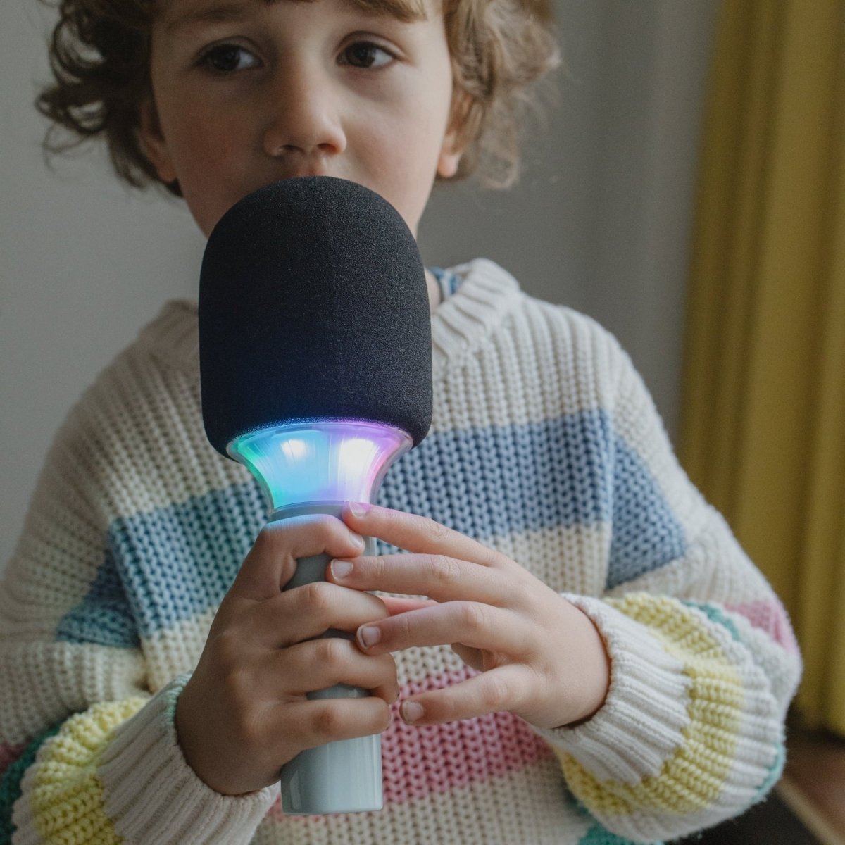 KIDYMIC All-in-One Karaoke Mic Green – Music & Sound for children, available at Learning Bugs UK