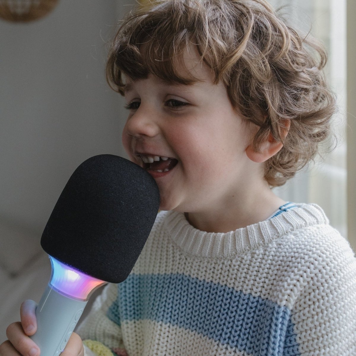 KIDYMIC All-in-One Karaoke Mic Green – Music & Sound for children, available at Learning Bugs UK