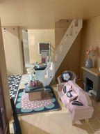 Buy Tender Leaf Dolls House Sitting Room Furniture Set | Wooden dolls house furniture for kids by Learning Bugs UK