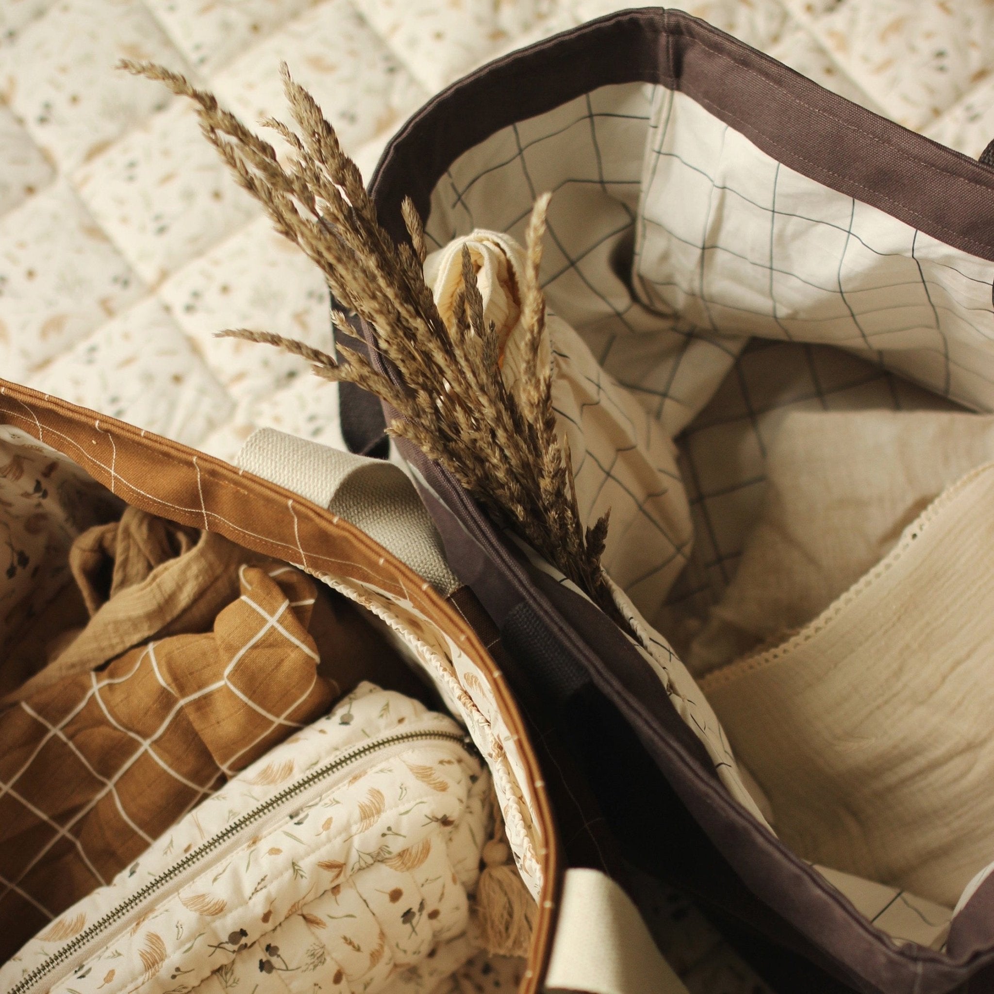 Buy Canvas Tote Bag - Charcoal | Changing Bags & Travel Changing Mats for kids by Learning Bugs UK