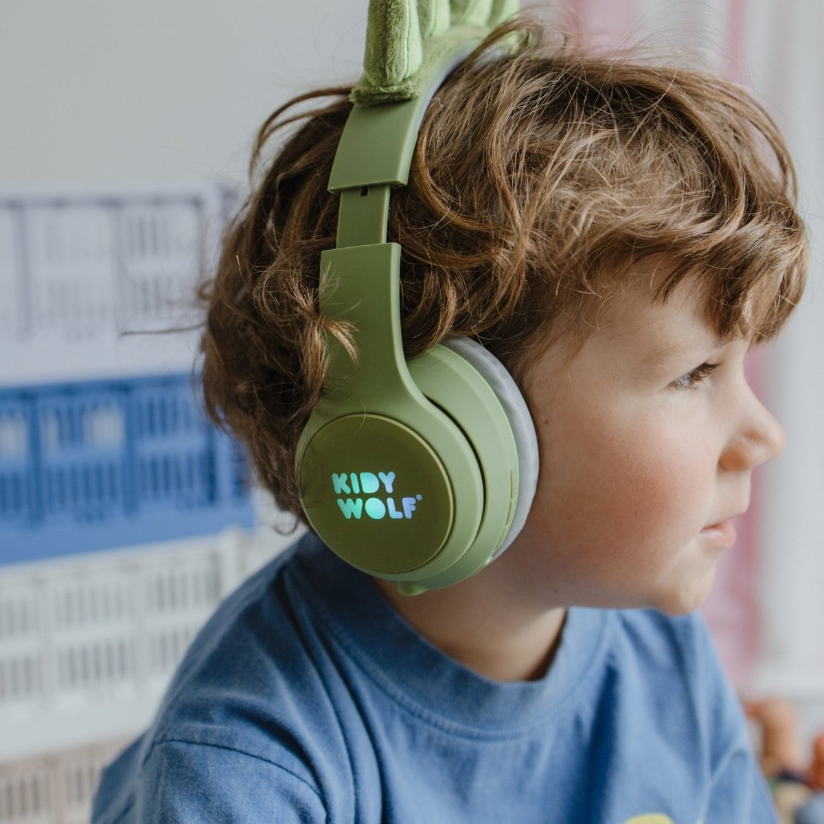 KIDYEARS Bluetooth Headphones Dino – Music & Sound for children, available at Learning Bugs UK