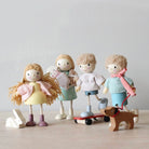 Buy Goodwood Family Bundle (Mr Goodwood, Mrs Goodwood, Edward, Amy) | Wooden dolls house doll bundle for kids by Learning Bugs UK