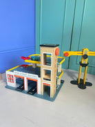 Buy Multi Level Garage with Lift | Wooden garage playset + cars for kids by Learning Bugs UK