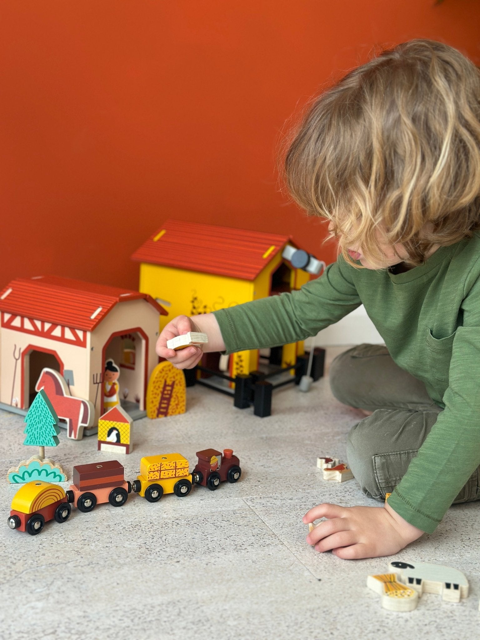 Buy Billy's Barnyard | Wooden farm playset for kids by Learning Bugs UK