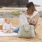 Buy Baby Changing Bag - Sage | Changing Bags & Travel Changing Mats for kids by Learning Bugs UK
