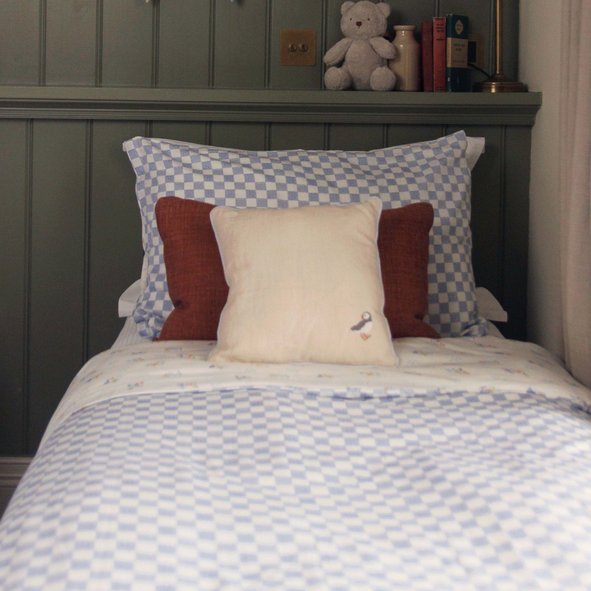 Buy Organic Cotton Single Bedding Set - Waves | Bedding for kids by Learning Bugs UK