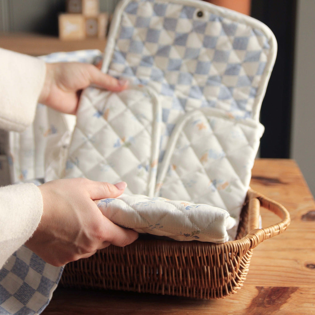 Cotton Travel Baby Changing Mat - Coastline