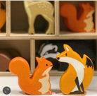 8 Woodland Animals Shelf Set – Wooden animals shelf for children, available at Learning Bugs UK