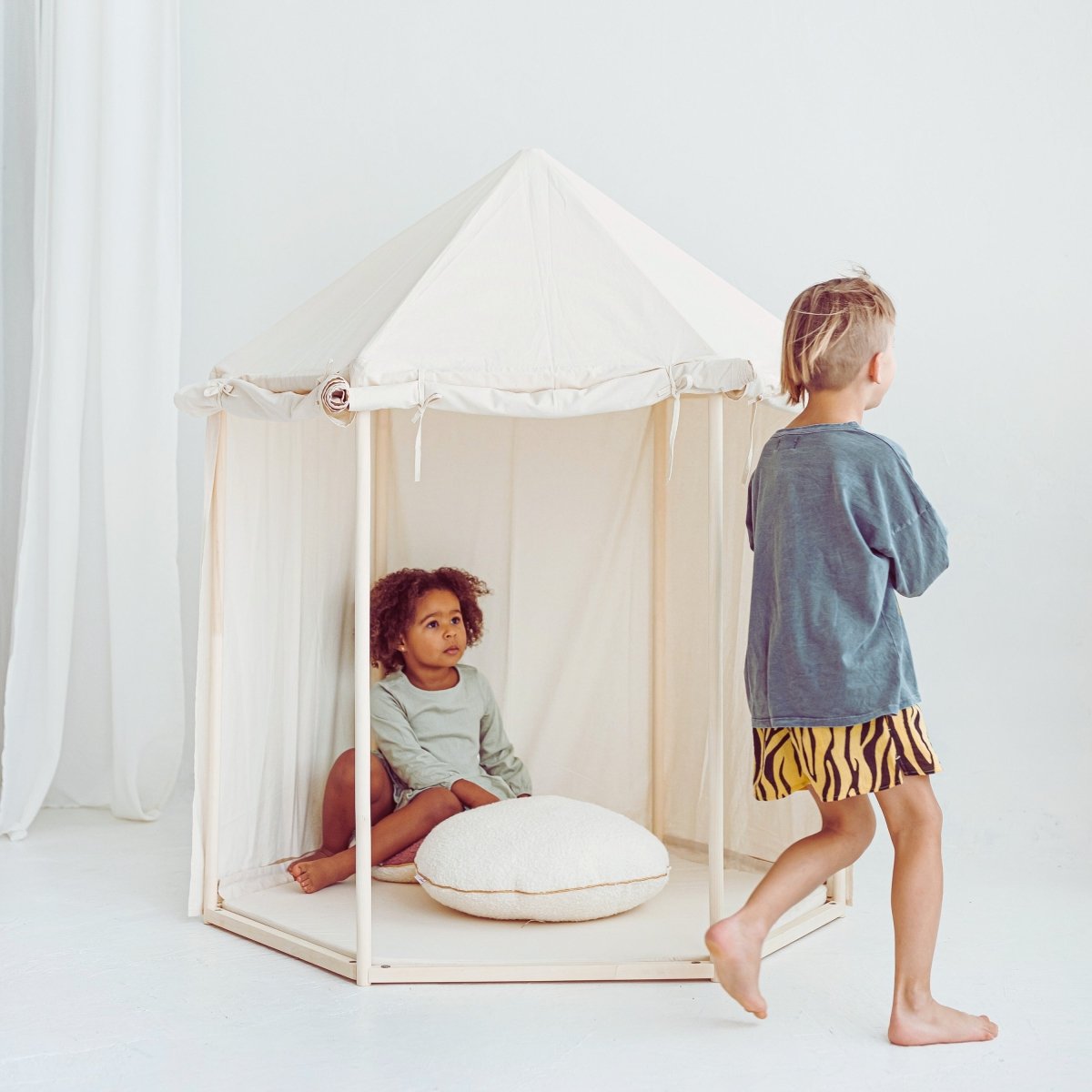 MINICAMP Indoor Playhouse Tent in Pavilion Shape – Playhouses for children, available at Learning Bugs UK