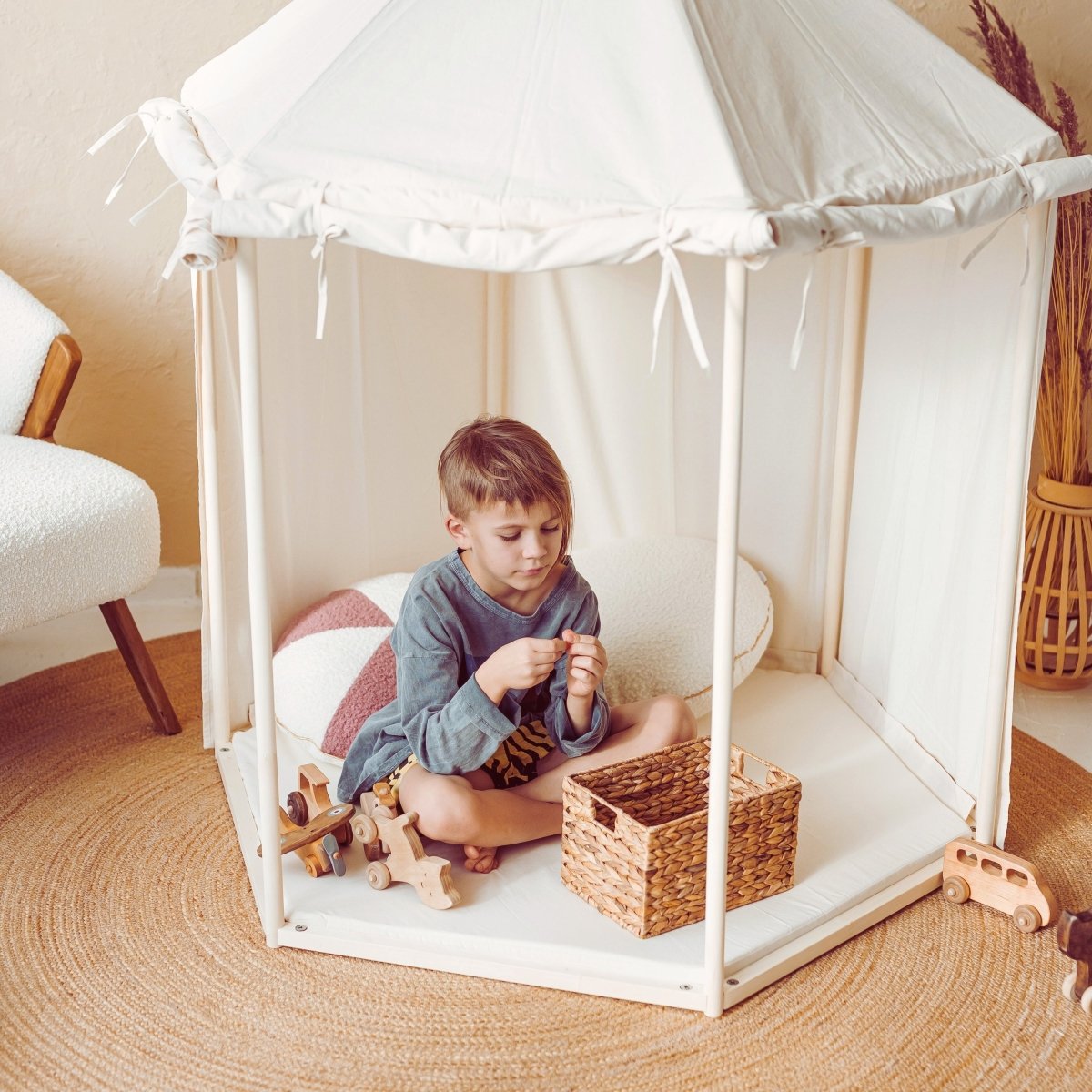 MINICAMP Indoor Playhouse Tent in Pavilion Shape – Playhouses for children, available at Learning Bugs UK