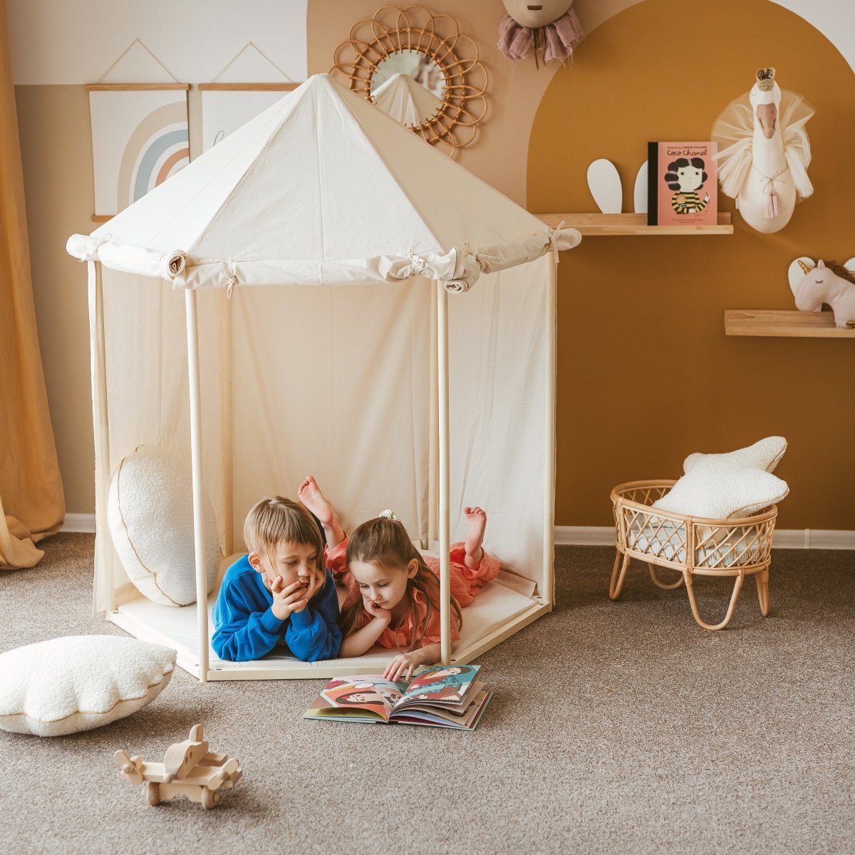 MINICAMP Indoor Playhouse Tent in Pavilion Shape – Playhouses for children, available at Learning Bugs UK