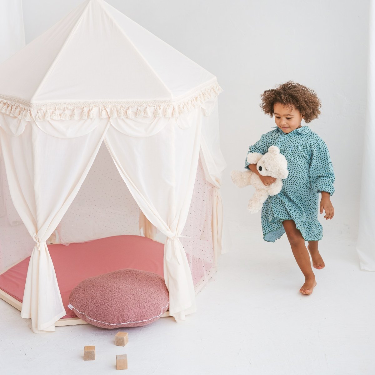 MINICAMP Boho Indoor Playhouse Tent in Pavilion Shape – Playhouses for children, available at Learning Bugs UK
