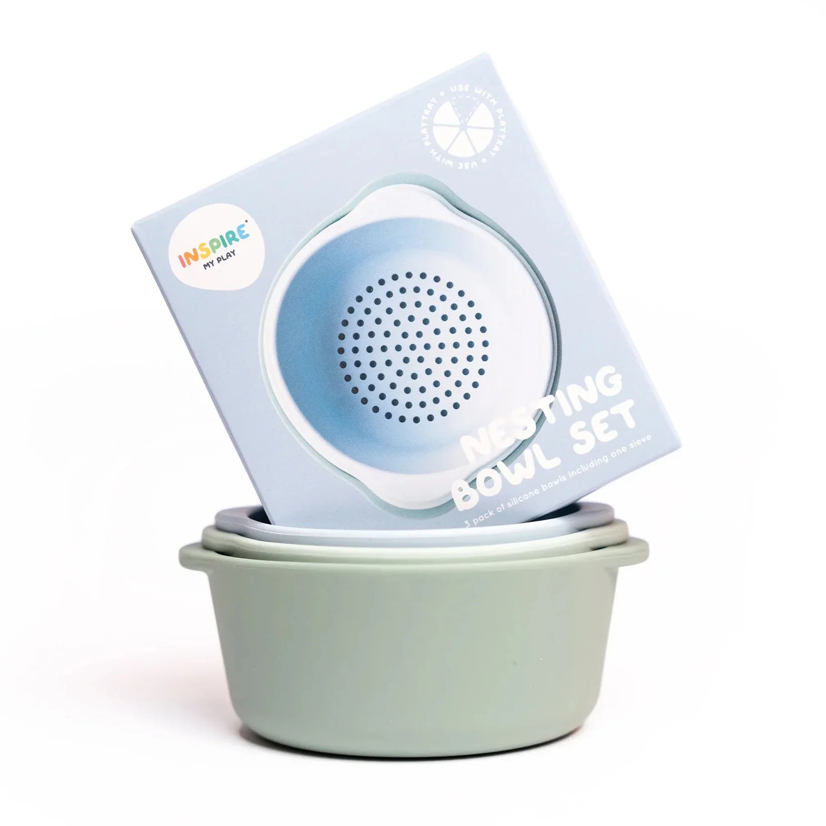 Buy Inspire My Play Nesting Bowls - Green | for kids by Learning Bugs UK