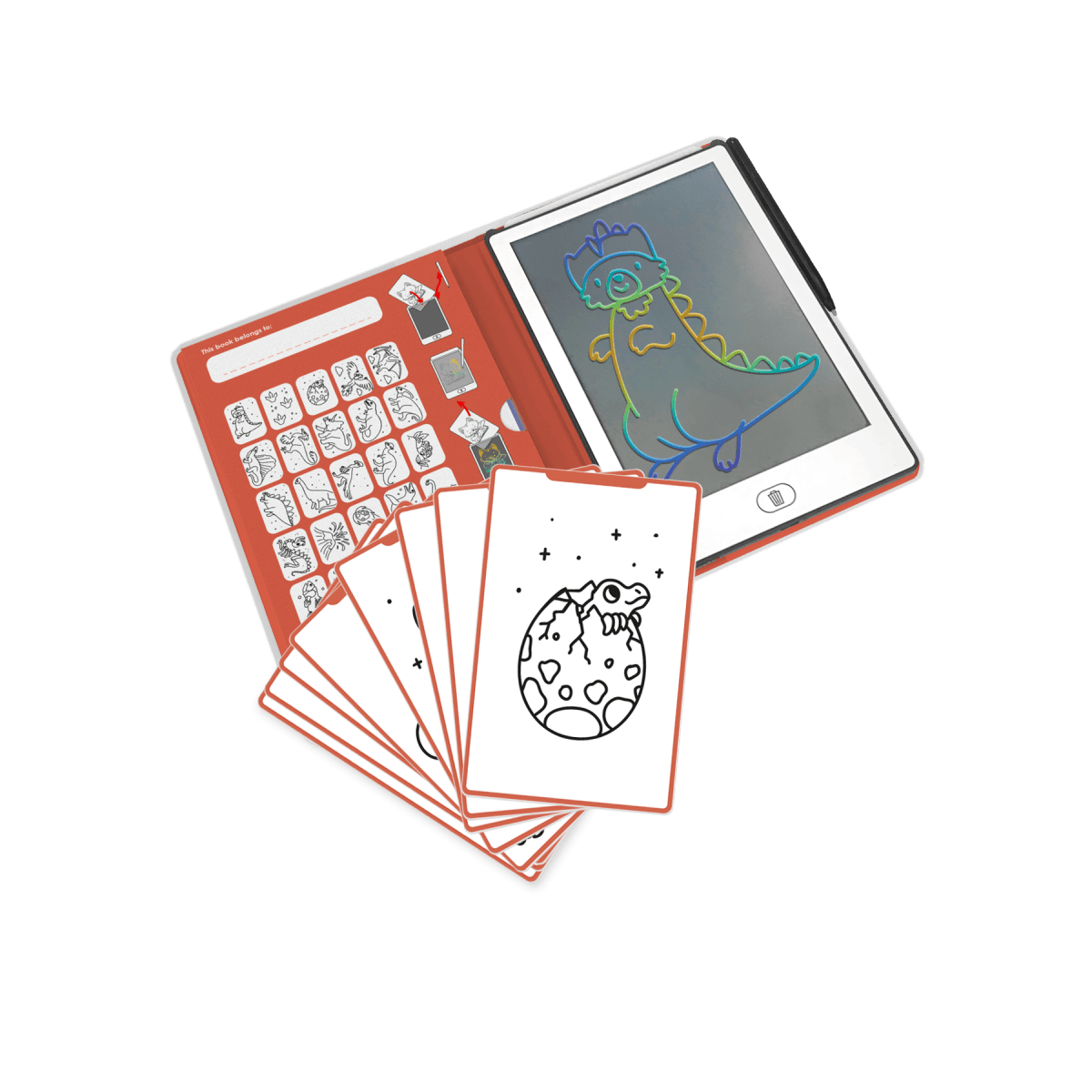 KIDYDRAW MINI LCD Drawing Tablet Dinosaurs – Creativity & Learning for children, available at Learning Bugs UK