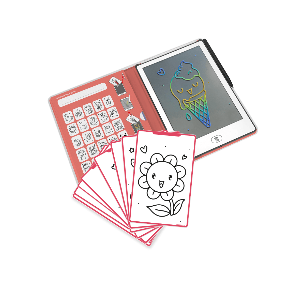 KIDYDRAW MINI LCD Drawing Tablet Kawaii – Creativity & Learning for children, available at Learning Bugs UK