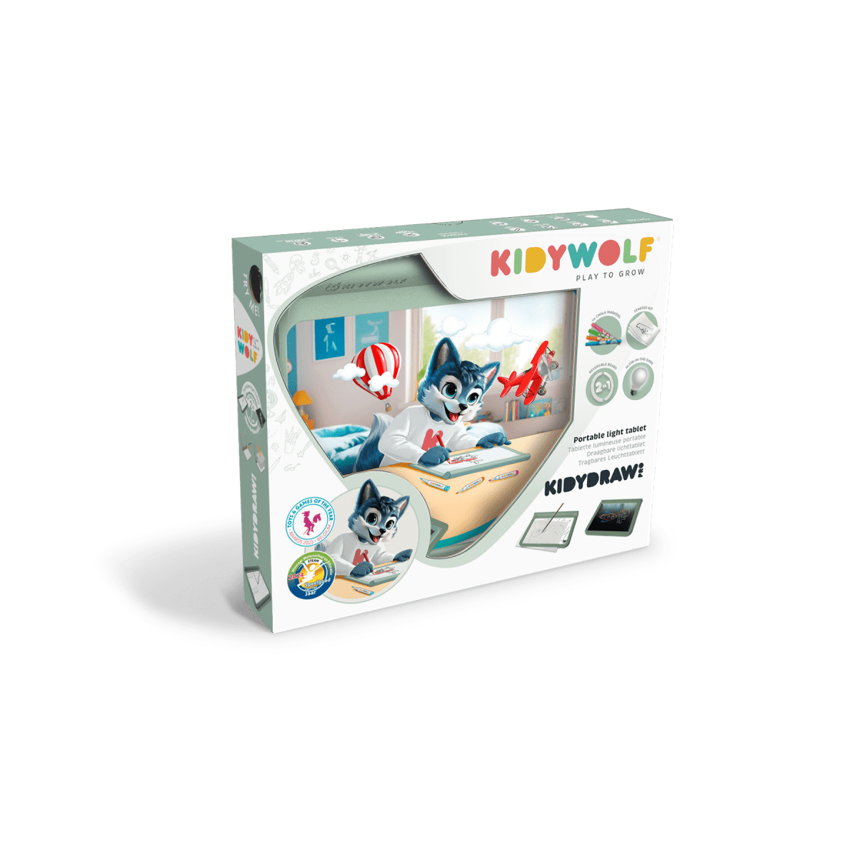 KIDYDRAW PRO Tablet Green – Creativity & Learning for children, available at Learning Bugs UK